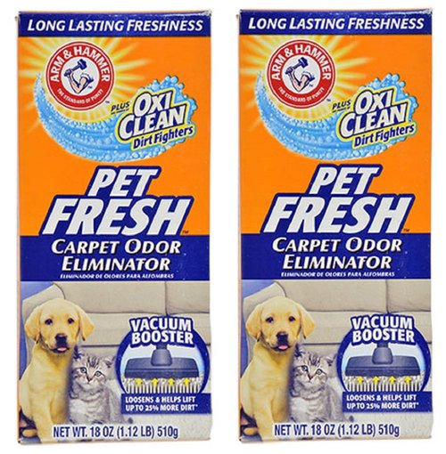 Arm & Hammer Pet Fresh Carpet Odor Eliminator Plus Oxi Clean Dirt Fighters, 18 oz,(PACK OF 2)