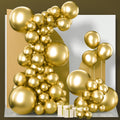 PartyWoo Gold Balloon Arch Kit - 120pcs in 5-18 Inch Sizes | Perfect for Birthday, Wedding, and Baby Showers