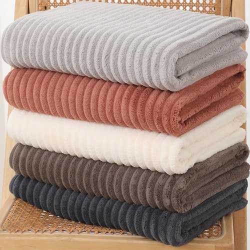 Bedvcaty Luxury 4-Piece Quick-Dry Bath Towel Set 27.5X 55 Inches – Ultra Soft Microfiber for Bathroom, Bar, Pool, Gym & Travel – Elegant Twill Design