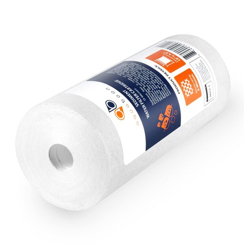 Aquaboon 5 Micron 10 x 4.5 Well Water Sediment Filter Replacement Whole House Water Filter Cartridge Compatible with DGD-5005, WFHD13001B, 6-Pack