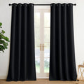 NICETOWN Blackout Curtains - Grommet 2 Panels for Ultimate Light Blocking | 95 Inches Long, Black