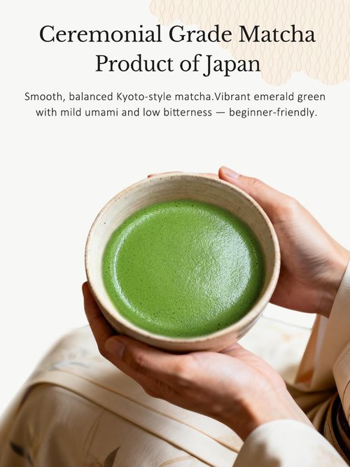 YUZUKI Authentic Japanese Matcha, First-Harvest Ceremonial Grade Matcha Green Tea Powder - Product of Japan, Traditionally Stone-Milled, from Uji, Kyoto (40g / 1.4oz)