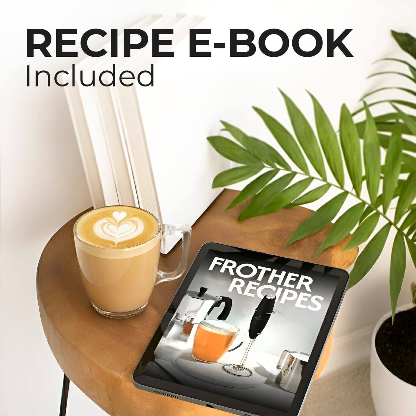 Zulay Kitchen Rechargeable Milk Frother - 3 Speeds & 3 Whisk Attachments - USB Charging for Latte & Cappuccino - Green Gold