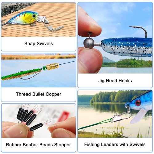 MH MYLUNE HOME Fishing Advent Calendar 2025-24 Days Fishing Tools and Lures Kit for Fisher Adult Men Teen, Fish Net, Hook Remover Tool, 2025 for Men, Xmas Surprise Gift
