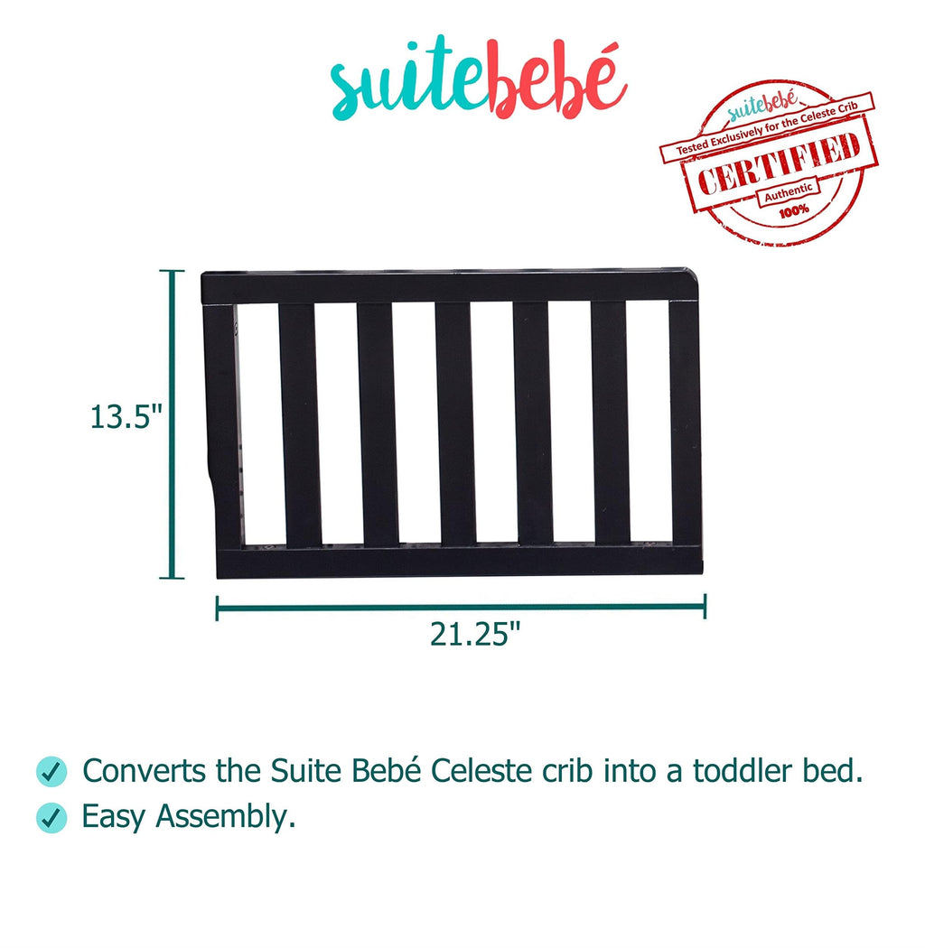 Suite Bebe - Celeste Toddler Guard Rail - Black