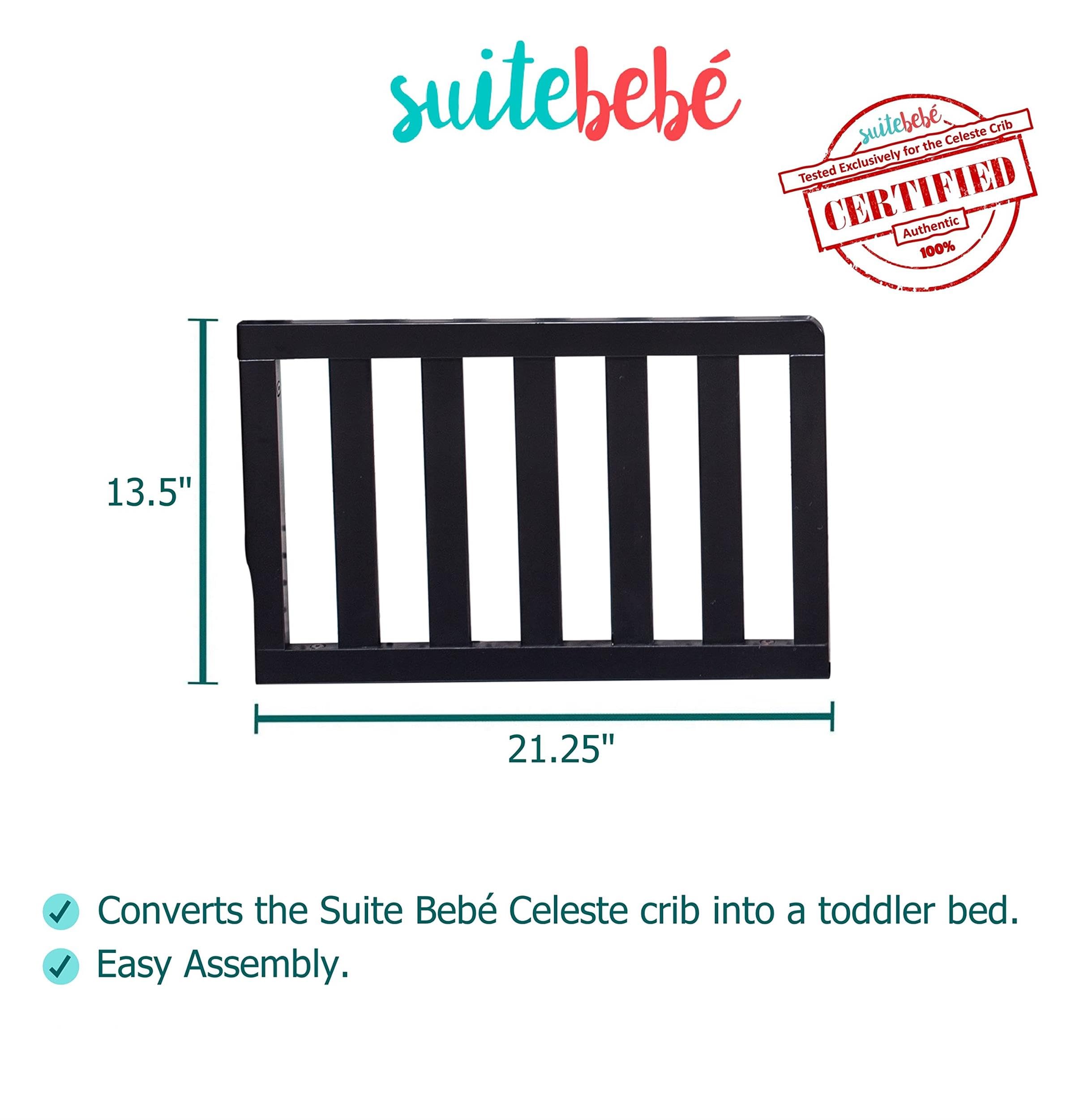 Suite Bebe - Celeste Toddler Guard Rail - Black