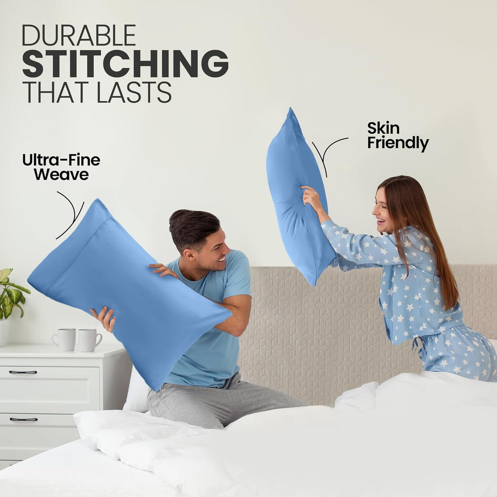 Utopia Bedding Pillow Cases - Soft Brushed Microfiber 2-Pack | Oeko-TEX Certified, 20x26 Inches, Dutch Blue
