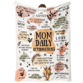BaubleDazz New Mom Gifts Blanket, Mama Daily Affirmations, Postpartum Pregnancy Gift for First Time Moms, Mommy to Be, Mama, New Mom Essentials, Christmas Birthday Gifts for Moms(50" x 60")