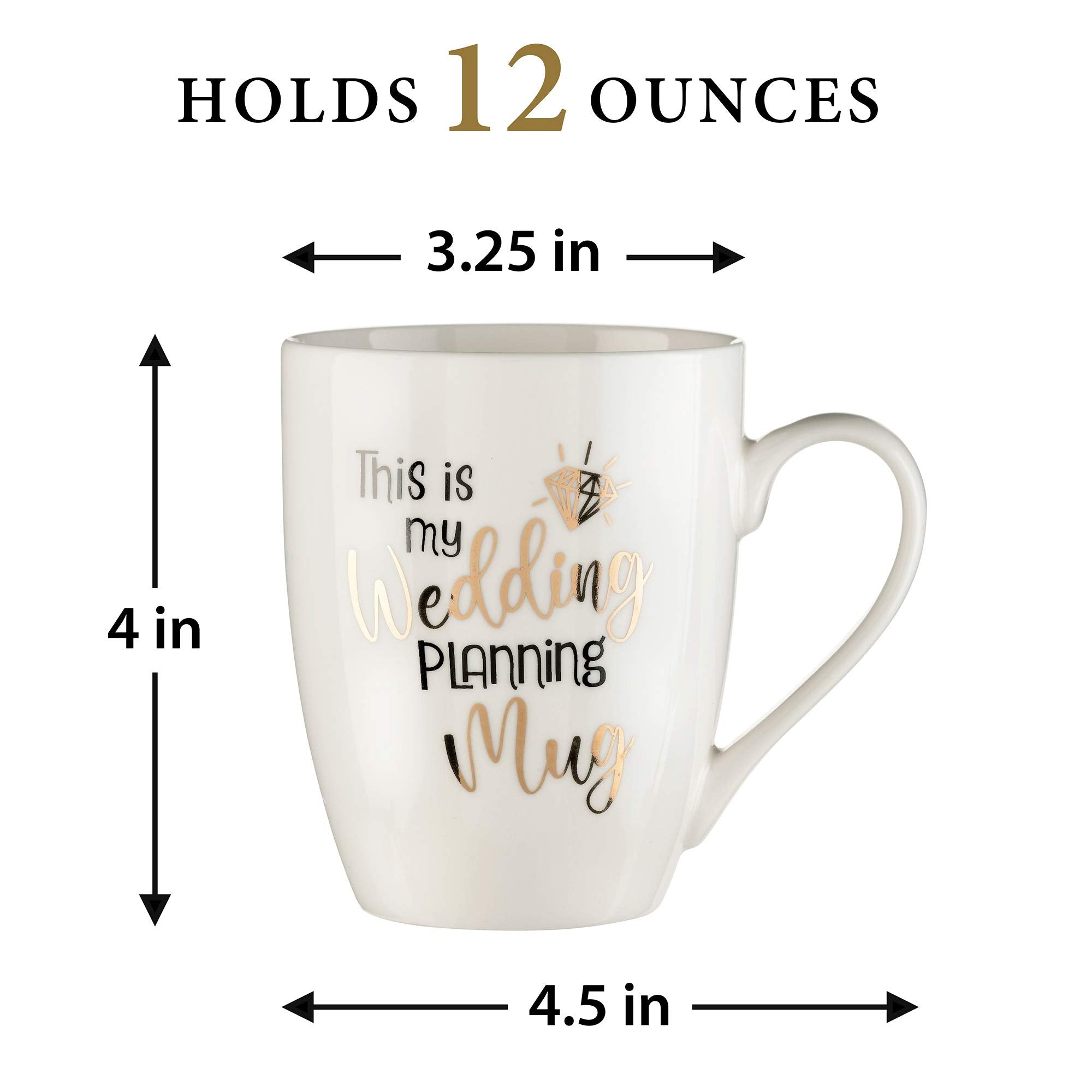 Lillian Rose Wedding Planning Coffee Mug, 4", Cream (CM100 WP)