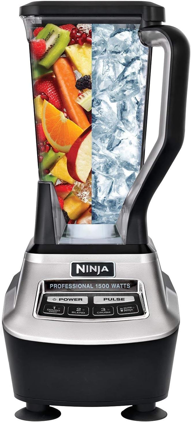 Ninja BL773CO Food Processor - Powerful Blender with 67 Oz Capacity - Black (Renewed)