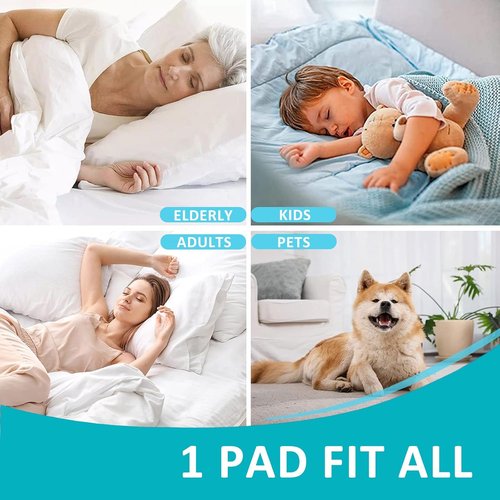 KANECH Washable Waterproof Bed Pads - Heavy Absorbency Incontinence Pads for Adults & Kids | 44"x52" (2 Pack)