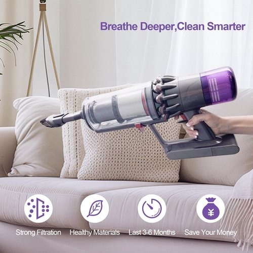 3 Pack Vacuum Filter Replacement for V11 Animal, V11 Torque Drive, V11 Absolute, V15 Detect Cordless Vacuum, Models Graded SV15, SV14, SV15, SV17, SV22, SV28, Replaces Part # 970013-02