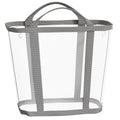 Portable Laundry Hamper (11 Gallon), Mesh Laundry Tote with 4 Hanging Cords&Sturdy Handles, Foldable Large Capacity Laundry Basket for Bathroom, Dorm, Bedroom or Travel