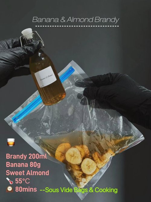 Sous Vide Bags-BPA-Free Reusable Vacuum Seal Bags for Food/Freezing safe-20pcs (8.6 * 8.5in) Vacuum Food Storage Bags & Seal Clips for Sous Vide Cooking-HOMYLAND