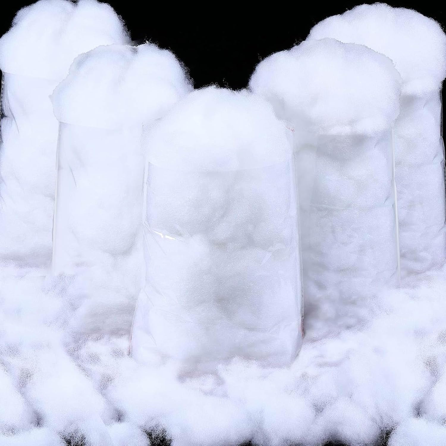 Shappy Christmas Fake Snow | 165.79 Ounce Artificial White Cloud Fiber for Winter Decor