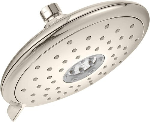 American Standard 9038074.295 Spectra Fixed 4-Function Adjustable Shower Head 7-inch 1.8 GPM, Brushed Nickel
