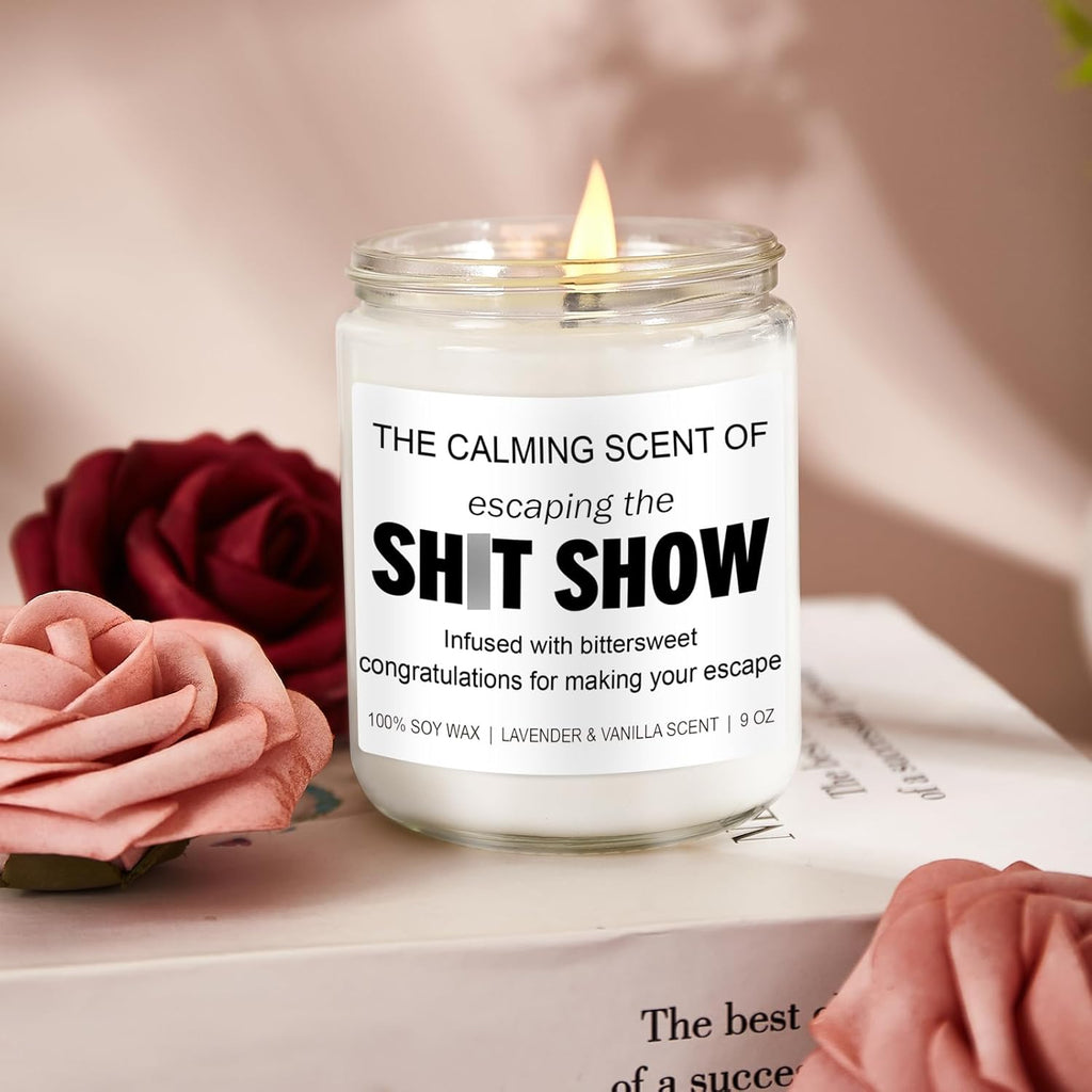 Sarcastic Candles, Going Away, Goodbye, Farewell Gifts for Coworkers - Retirement, Coworker Leaving Gifts for Women, Men - Leaving Job, Moving Away Presents for Friends, Boss, Work Bestie