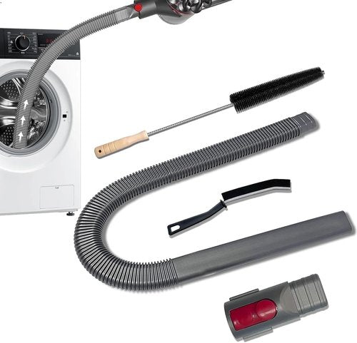 Dyson Dryer Vent Cleaner Kit - Includes Lint Brush & Hard Bristle Crevice Tool for V15, V12, V11, V10, V8, V7