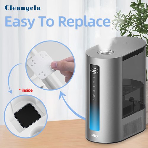 Cleangela 30-Pack Mineral Absorption Pads Compatible with Dreo Humidifiers HM713, HM713S, HM813S and HM717S, Reduce Limescale, Humidifier Pads, Improve Humidification Efficiency, White