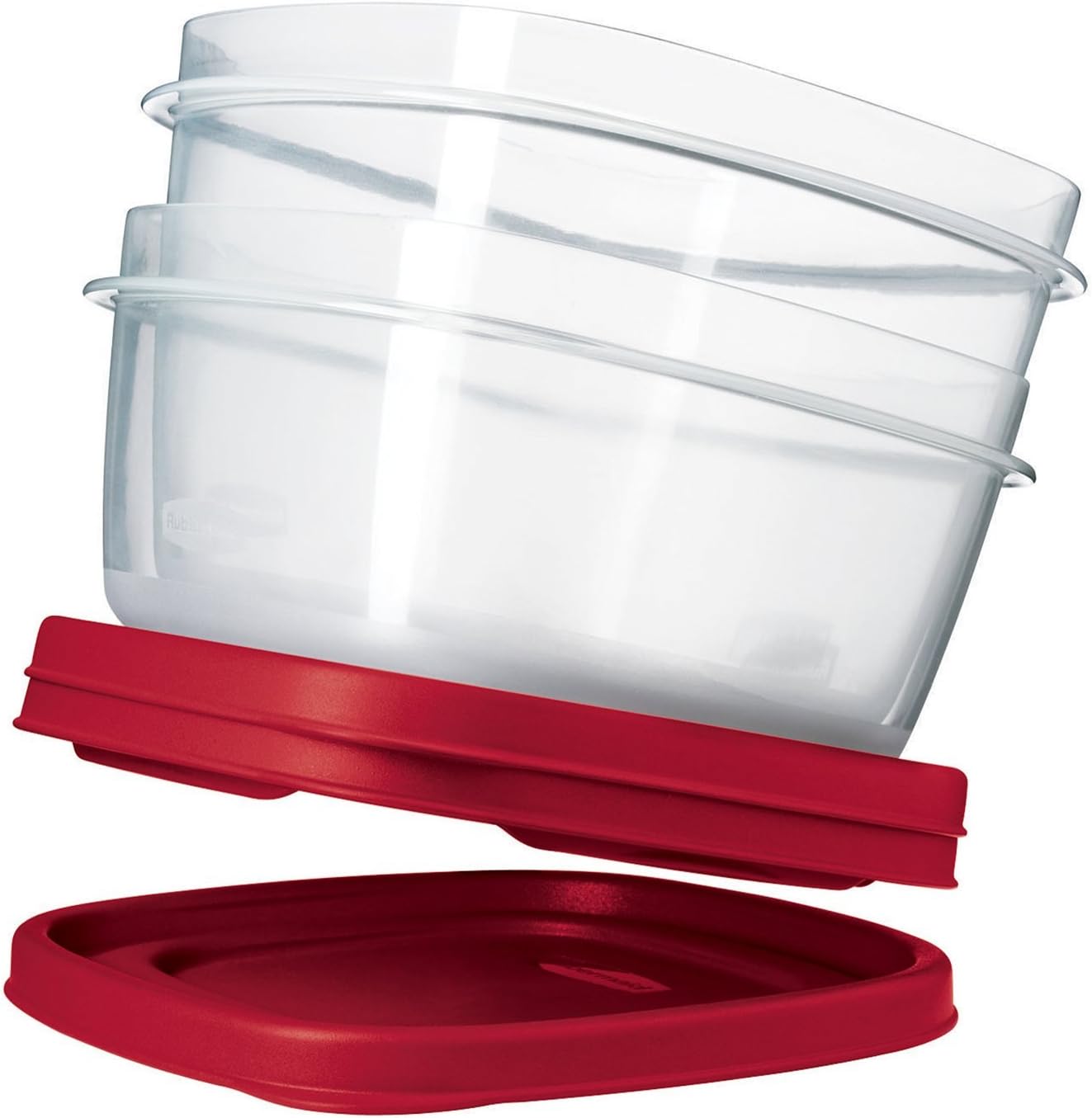 Rubbermaid Easy Find Lids | 18-Piece Food Storage Container Set in Racer Red - Airtight & Stackable