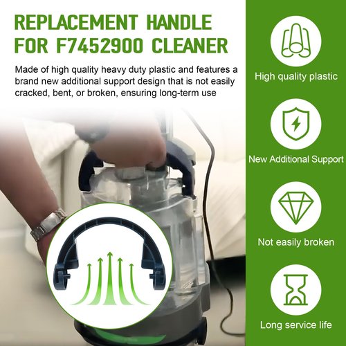 RPBKE Handle Compatible with Hoover SteamVac Clean Water Tank for Max Extract Dual V V2 F7452900 Carpet Cleaner Rear Supply Tank Part 39457062