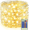 Skiennix 300 LED Fairy Lights - Twinkle String Lights with Remote & Timer | 99ft Bendable Silver Copper Wire, Warm White Decor for Weddings & Parties