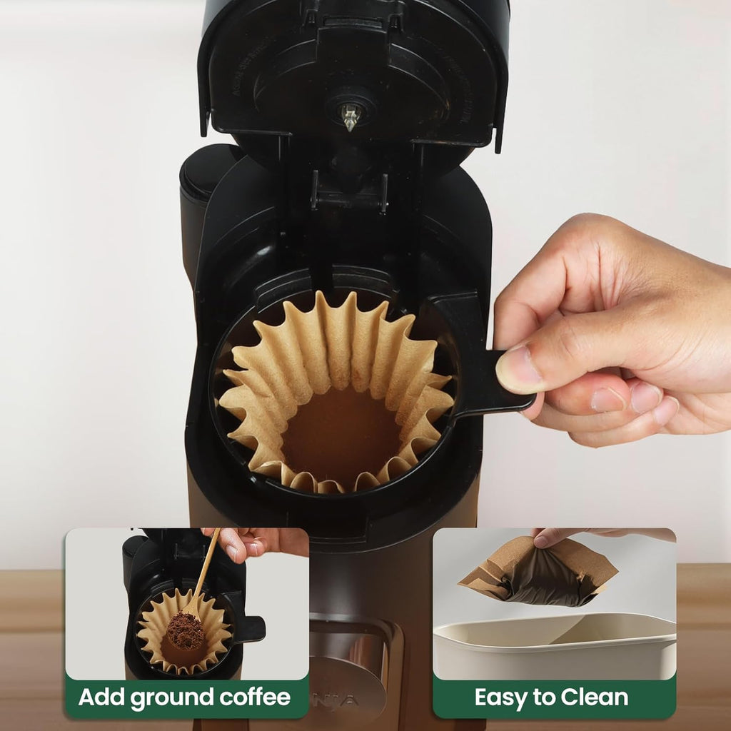 Ninja Disposable Coffee Filters - Unbleached Paper for PB051 & PB041 Single Serve Makers | 150 PCS