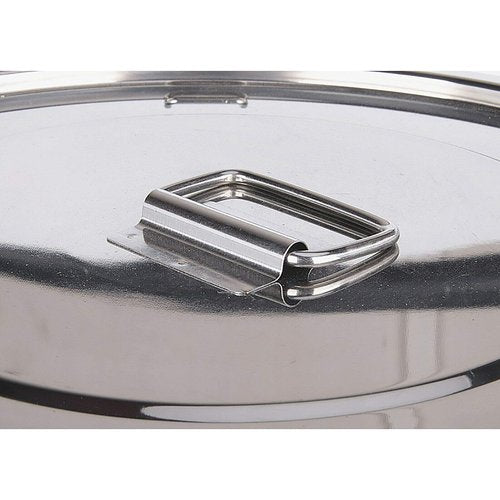 CNCEST Stainless Steel Airtight Canister for Kitchen, Rice Cereal Grain Canisters Container for Household Kitchen Food Bean Flour Oil Sugar Milk Cookie Storager Bucket w/Handles Lid (12L)