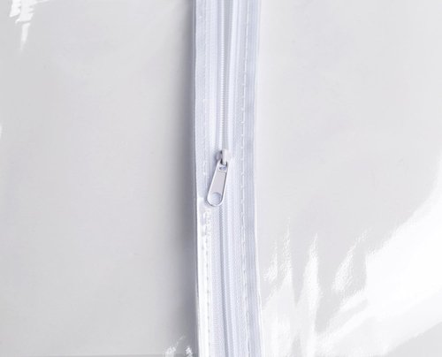 Handy Laundry Clear Vinyl Garment Bag - Protect Clothing While Traveling | Set of 2 (24 X 42 Inches)
