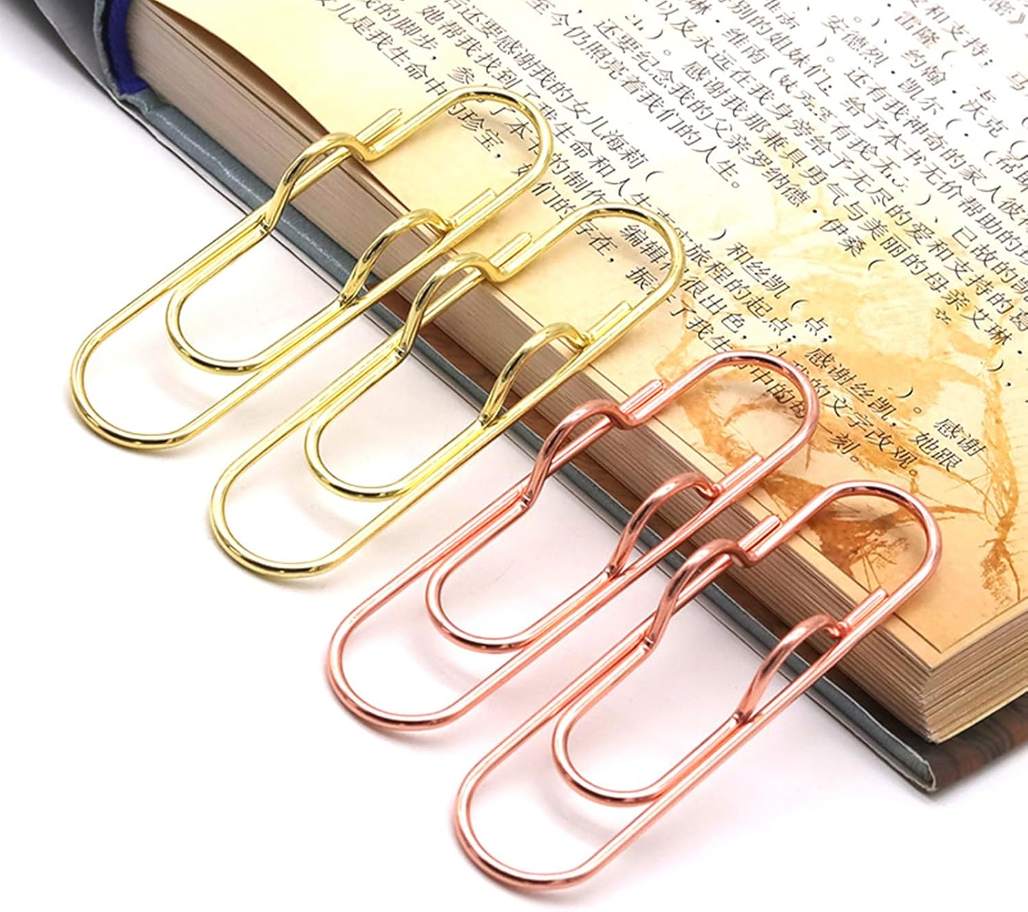 Skiennix 12-Pack Pen Holder Clips - Versatile Loop Holders for Notebooks & Journals | 3 Gold, 3 Rose Gold, 3 Blue, 3 Green