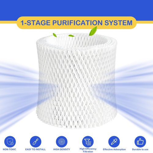 Roninby Humidifier Wicking Replacement Filter Compatible with Canopy Bedside and Nursery Humidifier, Wood Pulp & Paper Filter, 4 Pack