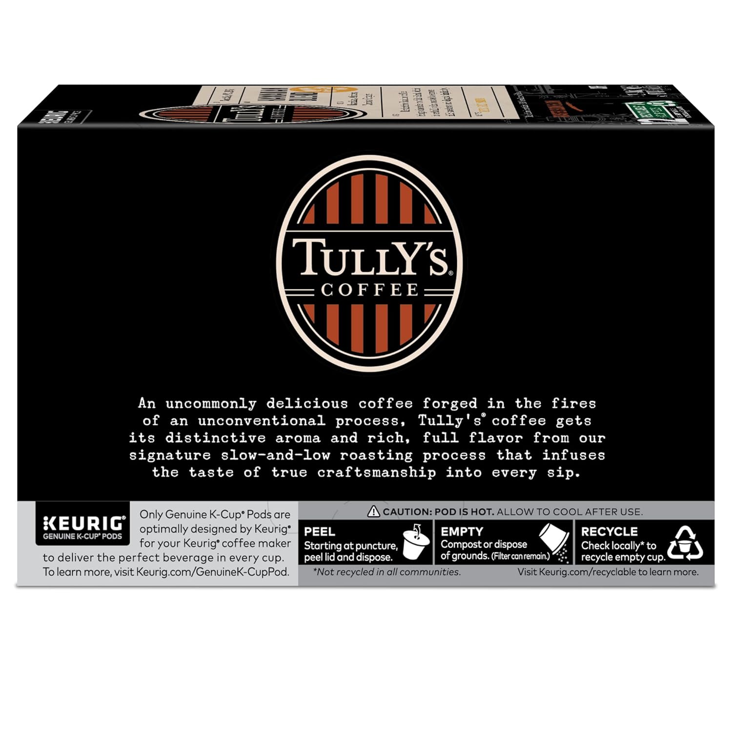 Tully's Coffee Hawaiian Blend K-Cup Pods - Medium Roast, 72 Count | Perfect for Keurig Brewers
