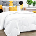MEELUS Lightweight Cooling Comforter - Breathable All-Season Duvet Insert, Queen Size 88x88 Inch