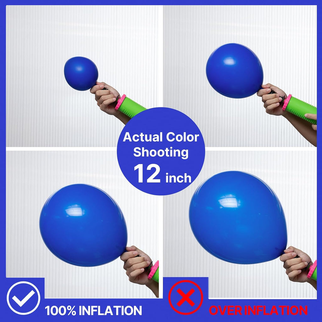 PartyWoo Royal Blue Balloons - 50 Pcs 12 Inch Matte Latex Helium Balloons for Celebrations