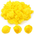WJIAAA 100 Pcs Lemon Wedge Stretch Wraps Bag, Lemon Squeezer Nets Covers for Seed Free Squeezing Halves or Wedges, Yellow