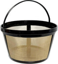 Mr. Coffee Gold Reusable Coffee Filter - 2-Pack for 8-12 Cup Machines | Compatible with Black & Decker