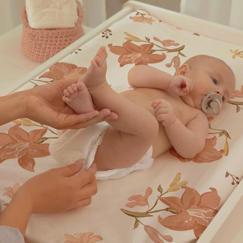 Gllquen Baby Bassinet Sheets Set 2-Pack, Breathable Cozy Bassinet Fitted Sheet Universal Fit Standard Mattress Oval Rectangle Cradle Baby Sheets for Baby Boy Girls Unisex 32"x16"(Lily)