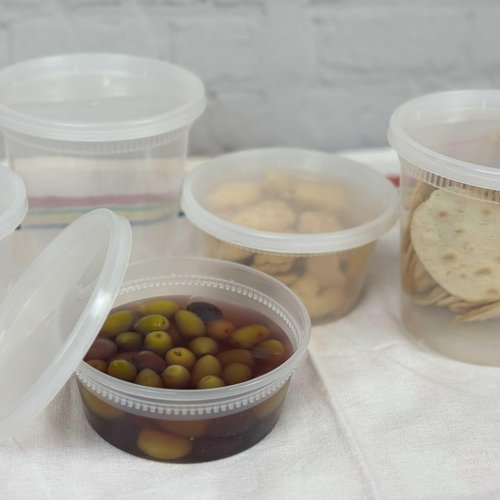 DHG PROFESSIONAL 8oz Deli Containers with Lids (Pack of 240), Recyclable Polypropylene, Microwavable, Heat Resistant (8)