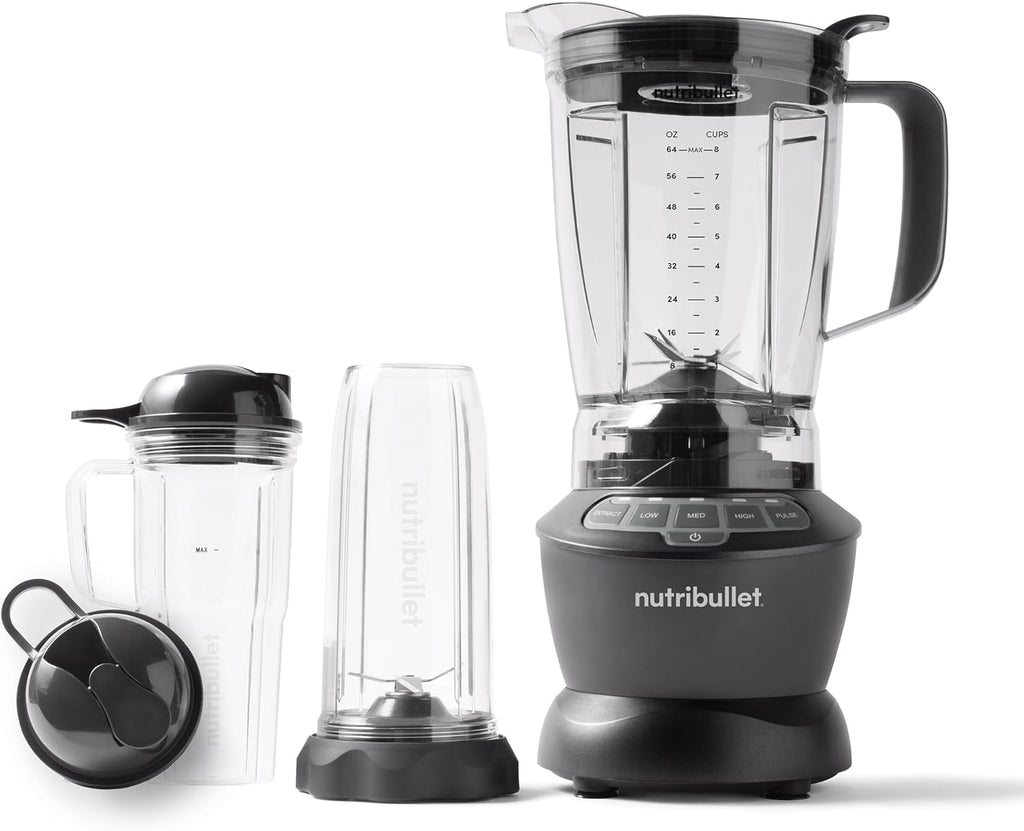 Nutribullet Full-Size Blender Combo 1200W - Powerful Dark Gray Kitchen Appliance