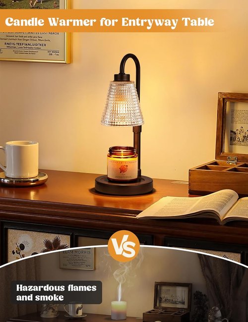 Innqoo Candle Warmer Lamp - Dimmable & Adjustable Height for Jar Candles | Perfect Birthday & Housewarming Gift