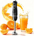 Immersion Blender - Corded Electric Handheld Stick Mixer with Stainless Steel Blades | 2 Speed for Smoothies & Soups