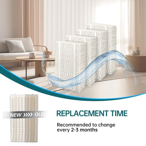 HDC411 Replacement Wicking Humidifier Filter Compatible with AIRCARE Humidifier HDC3120DCN TE3140DSLV-EC HD1205 HD1211 HD2412 4 Packs