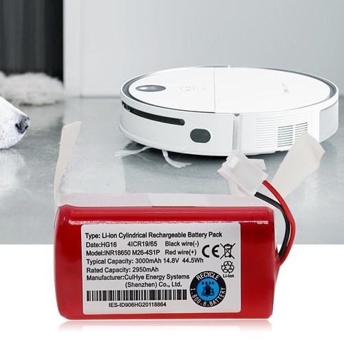 CulHye 3000mAh Upgraded RVBAT700 Replacement Battery Compatible with Shark ION RV700 RV720 RV725 RV750 Robot Vacuum Cleaner,14.8V Li-ion Rechargeable Battery Pack