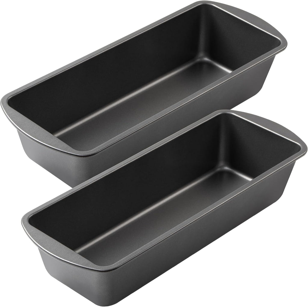 Tiawudi Extra Large Nonstick Bread Pan Set - 13" x 5" Rectangular Loaf Tins for Perfect Baking