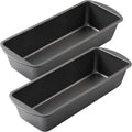 Tiawudi Extra Large Nonstick Bread Pan Set - 13" x 5" Rectangular Loaf Tins for Perfect Baking