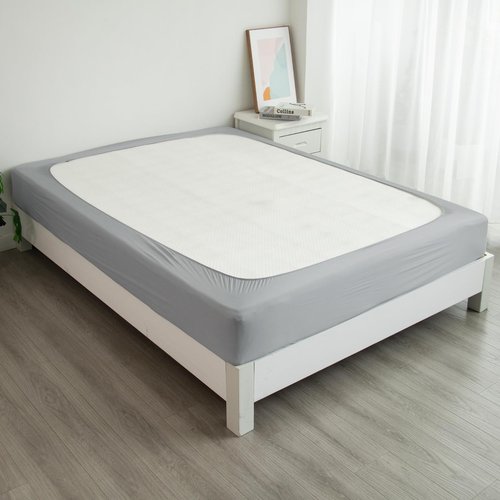 Box Spring Cover Queen Size - Jersey Knit & Stretchy Wrap Around 4 Sides of The Box Spring, Alternative for Bed Skirt, Ultra Soft, Wrinkle & Fading Resistant, Gray