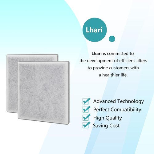 Lhari Replacement Filter Compatible with Pure Enrichment PureZone Air Purifier PEAIRPLG, H13 Grade 3-in-1 Air Filter, Part number PEAIRFIL, 2-Pack