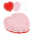 WYTAOHZL 300 Pieces Heart Paper Doilies 10 Inch Valentine's Heart Shaped Doilies for Food Cakes Desserts