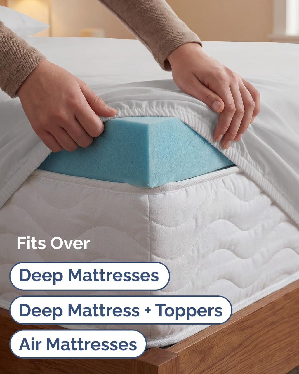 Skiennix Extra Deep Twin XL Sheet Set | 4-Piece Breathable Cooling Bedding - Soft, Wrinkle-Free French Grey