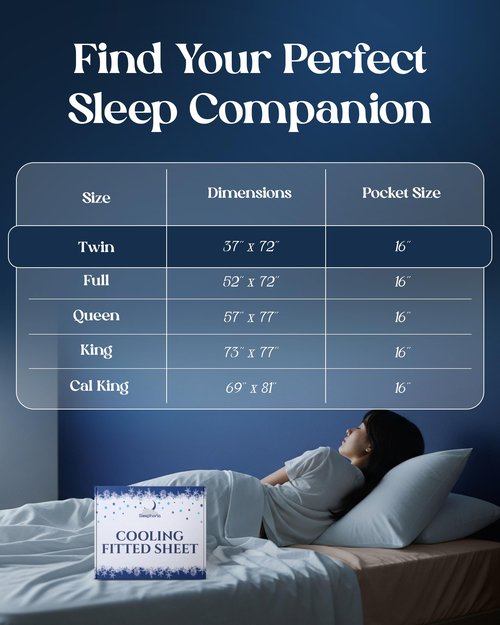 SLEEPHORIA Cooling Fitted Sheet Full Size - 1 PC BreezeWeave Cooling Sheets for Hot Sleepers & Cool Rest w/ 16 in Deep Pocket - Corner Straps, Cloud Soft, Ultra Durable - 52 x 72 in (Cool Grey)